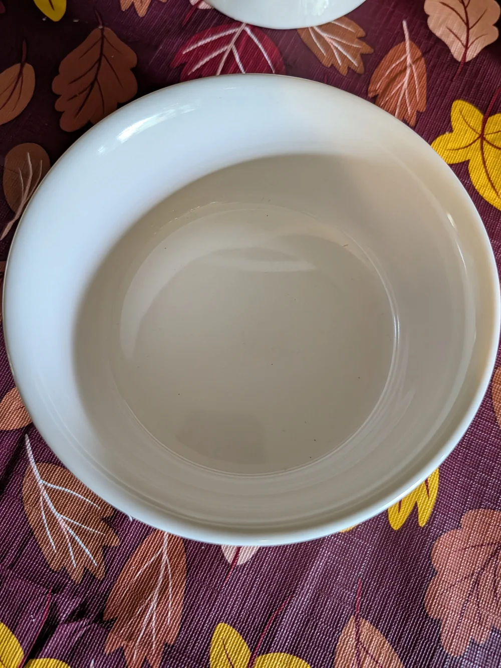 Rae Dunn White Ceramic Bowl with Black 